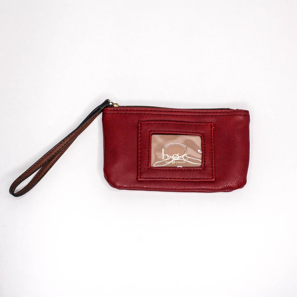 BOC Born Concepts Red Leather Wristlet